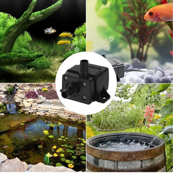 Mini Super Silent Water Pump Brushless 120L/H DC for Aquarium Fish Tank Fountains USB Plug Submersible Circulating Water Pump - Image 4