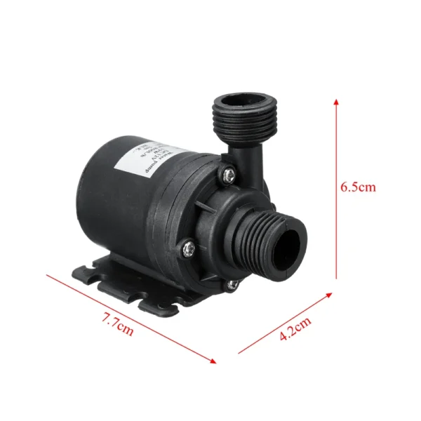 Ultra Quiet Mini DC 12V Lift 5M 800L/H Brushless Motor Submersible Water Pump - Image 5