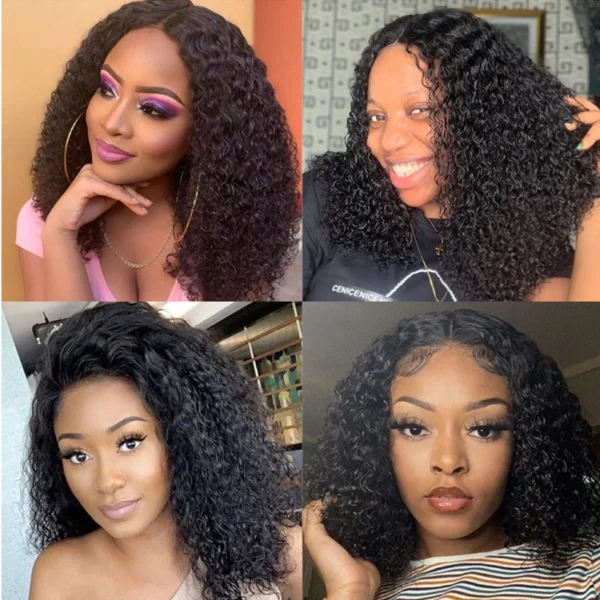 Wear To Go Glueless Bob Wig 13x4 Lace Frontal Wig Human Hair Ready To Wear 4x4 Kinky Curly Lace Front Human Hair Wigs For Women - Image 6