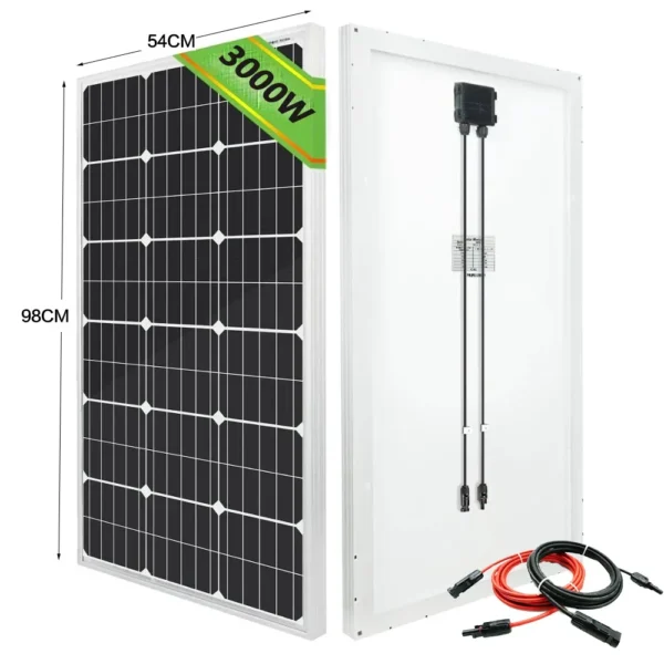 1000W 2000W 3000W Solar Panel 18V High Efficiency High Power BankCharging 100A controller Outdoor Solar Cells For Home/Camping - Image 2