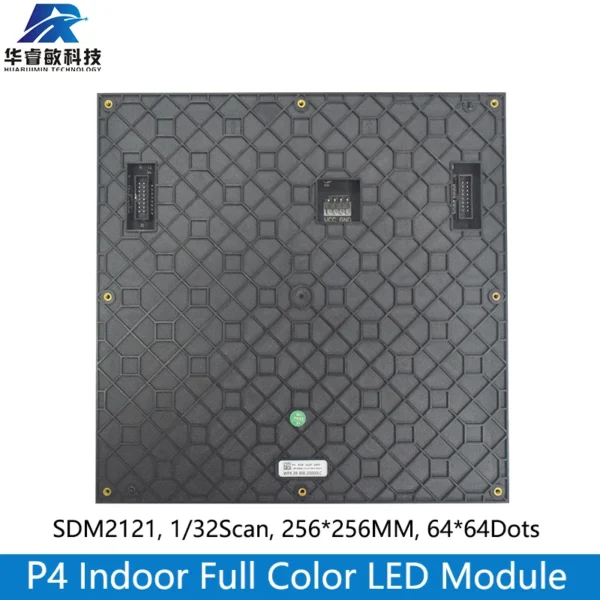 P4 Indoor LED Displays Module 64x64 Pixel,LED video wall Full Color RGB LED Screen Panels,LED Matrix 256mm*256mm - Image 2