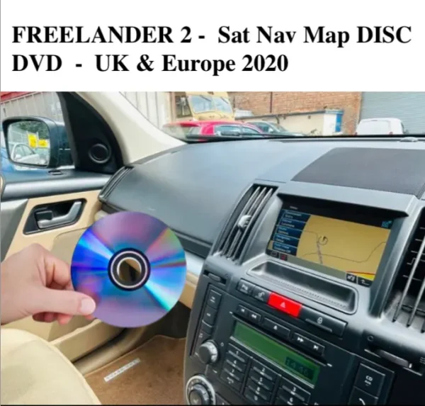 LAND ROVER FREELANDER 2, 2020 - UK & EUROPEAN SATELLITE NAVIGATION DVD DISC