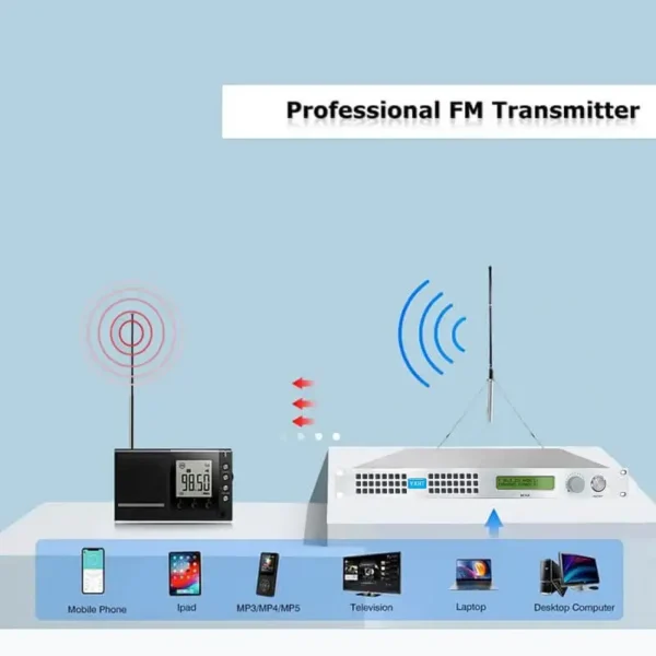 CE, ISO, FCC Qualified 70W radio fm transmitter for School, Church, Radio Stations - Image 2