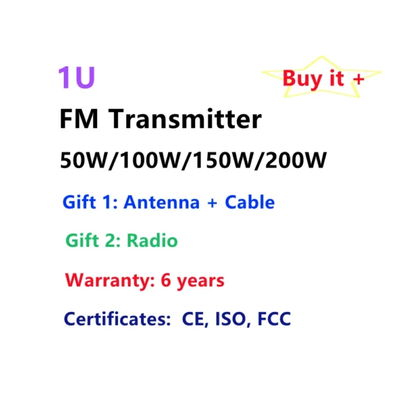 80W FM radio station fm broadcast transmitter for church Radio Station - Image 2