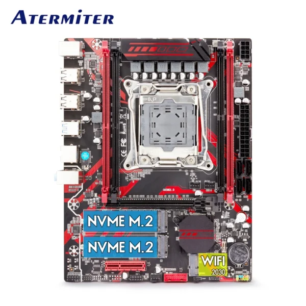 Atermiter X99 D4 Motherboard Set with Xeon E5 2690 V4 LGA2011-3 CPU 2pcs X 16GB = 32GB 3200MHz DDR4 REG ECC RAM Memory WIFI - Image 2