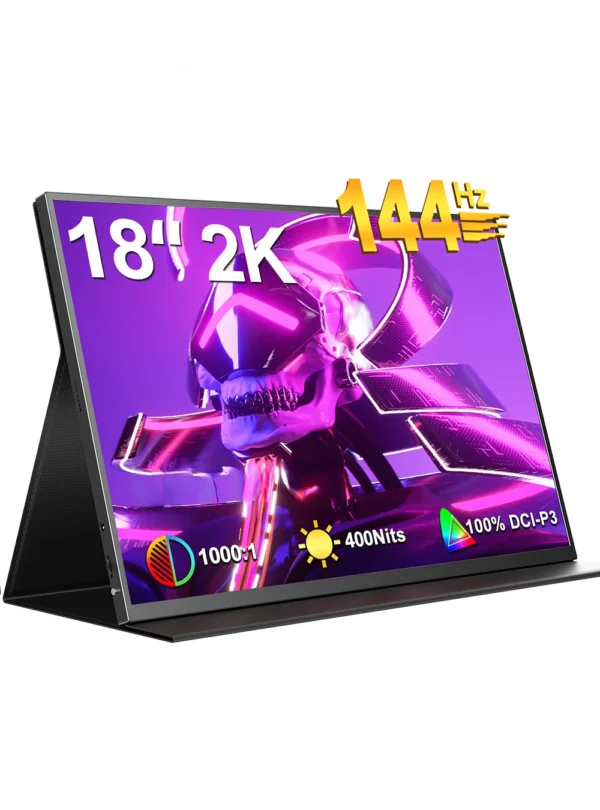 UGame B118 100% DCI-P3 400cd/m² 2K HDR FreeSync Portable Monitor 144Hz Gaming Display With VESA For Steam Deck PS4/5