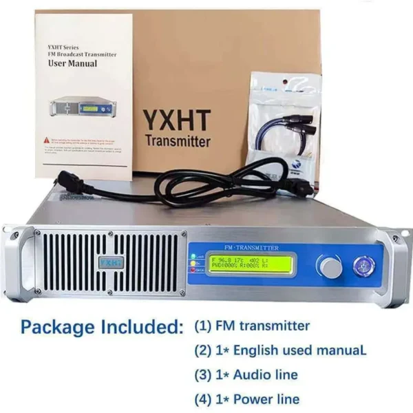 YXHT-1, 1200W FM Transmitter 1.2KW Stereo Broadcast Equipment For School, Church, Radio Stations - Image 2